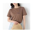 【ヒューマンウーマン/HUMAN WOMAN】のBonne chance 刺繍ロゴTシャツ モカブラウン|ID: prp329100004964655 ipo3291000000037252262