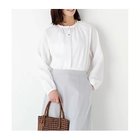 【ヒューマンウーマン/HUMAN WOMAN】のバランサーカットソーギャザーブラウス ホワイト|ID: prp329100004964663 ipo3291000000037252301