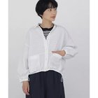 【ヒューマンウーマン/HUMAN WOMAN】のサッカーシャツ羽織 ホワイト|ID: prp329100004964667 ipo3291000000037252319