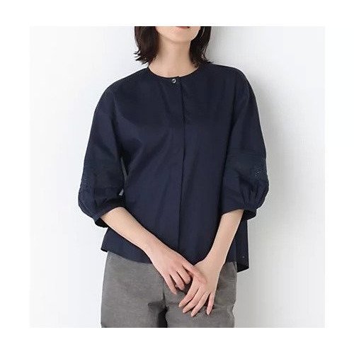 【ヒューマンウーマン/HUMAN WOMAN】のレースドッキングクルーネックブラウス インテリア・キッズ・メンズ・レディースファッション・服の通販 founy(ファウニー) https://founy.com/ ファッション Fashion レディースファッション Fashion for Women トップス・カットソー Cut & Sew Tops シャツ・ブラウス・オフィスカジュアル Elegant Blouses & Button-Ups おすすめ Recommended / Our Picks スタンダード Standard, Basic スリーブ Sleeve, Long Sleeve / Short Sleeve ハーフ Half, Half-Length フォルム Silhouette, Form ボトム Bottoms, Lower Wear レース Lace, Lace Fabric ワッシャー Washer, Crinkled Finish 夏 Summer 春 Spring S/S・春夏 SS, Spring/Summer, Warm Season 羽織 Haori, Light Jacket |ID: prp329100004964669 ipo3291000000037252326