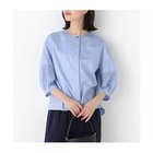 【ヒューマンウーマン/HUMAN WOMAN】のレースドッキングクルーネックブラウス ライトブルー|ID: prp329100004964669 ipo3291000000037279025