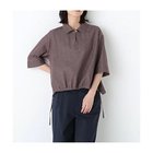 【ヒューマンウーマン/HUMAN WOMAN】の《ウォッシャブル》ライトオンスデニムスキッパーブラウス ブラウン|ID: prp329100004964670 ipo3291000000037279038