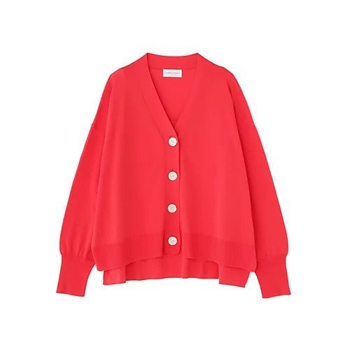 【ヒューマンウーマン/HUMAN WOMAN】のハイツイストコットンVカーデ インテリア・キッズ・メンズ・レディースファッション・服の通販 founy(ファウニー) 　ファッション　Fashion　レディースファッション　Fashion for Women　スタンダード　Standard, Basic　ピンク|ID: prp329100004964674 ipo3291000000037252350