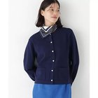 【ヒューマンウーマン/HUMAN WOMAN】の《ウォッシャブル》オーガニックコットン混プレーティングライン入カーディガン ネイビーゾッキ|ID: prp329100004964685 ipo3291000000037252398