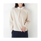 【ヒューマンウーマン/HUMAN WOMAN】の《襟取り外し可能/ウォッシャブル》シャツカラードッキングプルオーバー エクリュ×白襟|ID: prp329100004964689 ipo3291000000037252416