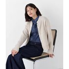 【ヒューマンウーマン/HUMAN WOMAN】の《ウォッシャブル》MIXヤーンクルーネックカーディガン ベージュ|ID: prp329100004964707 ipo3291000000037252505