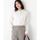 【ヒューマンウーマン/HUMAN WOMAN】の《ウォッシャブル》レースドッキングバンドカラーブラウス ホワイト|ID: prp329100004964738 ipo3291000000037252874