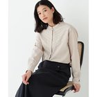 【ヒューマンウーマン/HUMAN WOMAN】の《ウォッシャブル》レースドッキングバンドカラーブラウス グレージュ|ID: prp329100004964738 ipo3291000000037252875