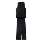 【スタイルデリ/STYLE DELI】の【BLK001】ドライタッチニットベストセットアップ ブラック|ID:prp329100004964757