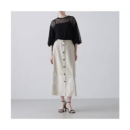 【アドーア/ADORE】のチュールジャージートップス 大人の最旬トレンドファッション＆コーディネート founy(ファウニー) 　ファッション　Fashion　レディースファッション　Fashion for Women　トップス・カットソー　Cut & Sew Tops　おすすめ　Recommended / Our Picks　スタンダード　Standard, Basic　ストレッチ　Stretch, Stretchy Fabric　チュール　Tulip, Tulip Motif　フィット　Fit, Slim Fit　ブラウジング　Blouson Silhouette, Cinched Waist　夏　Summer　春　Spring　S/S・春夏　SS, Spring/Summer, Warm Season　other-2|ID: prp329100004964762 ipo3291000000037253081