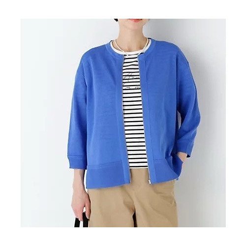 【ヒューマンウーマン/HUMAN WOMAN】の《名品 / 洗える / 4カラー展開》ハイゲージギマ ジップアップクルーカーディガン インテリア・キッズ・メンズ・レディースファッション・服の通販 founy(ファウニー) 　ファッション　Fashion　レディースファッション　Fashion for Women　トップス・カットソー　Cut & Sew Tops　カーディガン・羽織り　Layered Style Cardigans　おすすめ　Recommended / Our Picks　カーディガン　Cardigan, Knitwear　シンプル　Simple, Minimal　ジップ　Zip, Zipper　スタンダード　Standard, Basic　ベーシック　Basic, Essential　洗える　Machine Washable　ブルー|ID: prp329100004964772 ipo3291000000037253131