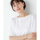 【ヒューマンウーマン/HUMAN WOMAN】の《洗える》Bonjour刺繍モチーフTシャツ ホワイト|ID: prp329100004964775 ipo3291000000037253151