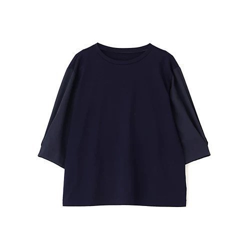 【ヒューマンウーマン/HUMAN WOMAN】の《洗える》布帛コンビカットソー 大人の最旬トレンドファッション＆コーディネート founy(ファウニー) 　ファッション　Fashion　レディースファッション　Fashion for Women　トップス・カットソー　Cut & Sew Tops　カットソー・ベーシックTシャツ　Cut-and-Sewn Tops / Stretch Tees & Basics　おすすめ　Recommended / Our Picks　カットソー　Cut and Sewn Top　シンプル　Simple, Minimal　スタンダード　Standard, Basic　フラット　Flat, Flat Shoes　エレガント 上品　Elegant　洗える　Machine Washable　other-3|ID: prp329100004964776 ipo3291000000037253159