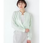 【ヒューマンウーマン/HUMAN WOMAN】の《名品 / 洗える》ラミーボザムシャツストライプブラウス ライトグリーンストライプ|ID: prp329100004964777 ipo3291000000037253161