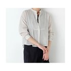 【ヒューマンウーマン/HUMAN WOMAN】の《名品 / 洗える / 4カラー展開》ラミーボザムシャツブラウス グレージュ|ID: prp329100004964778 ipo3291000000037253166