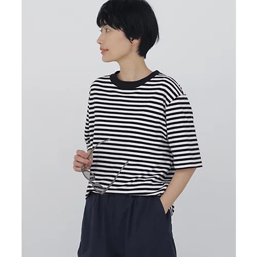 【ヒューマンウーマン/HUMAN WOMAN】のゼロロックボーダーTシャツ インテリア・キッズ・メンズ・レディースファッション・服の通販 founy(ファウニー) https://founy.com/ ファッション Fashion レディースファッション Fashion for Women トップス・カットソー Cut & Sew Tops シャツ・ブラウス・オフィスカジュアル Elegant Blouses & Button-Ups ロングTシャツ・Tシャツ Longline T-Shirts & Tees おすすめ Recommended / Our Picks シンプル Simple, Minimal スタンダード Standard, Basic ベーシック Basic, Essential ボーダー Border, Stripe |ID: prp329100004964783 ipo3291000000037253190