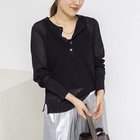 【ノーリーズ/NOLLEY'S】の《手洗い可能》ギマポリコットンワッフルヘンリーネックプルオーバー ブラック|ID: prp329100004964789 ipo3291000000037253368