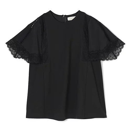 【マリリンムーン/MARILYN MOON】のlaced handkerchief sleeve cut-sew インテリア・キッズ・メンズ・レディースファッション・服の通販 founy(ファウニー) https://founy.com/ ファッション Fashion レディースファッション Fashion for Women トップス・カットソー Cut & Sew Tops エレガント 上品 Elegant カットソー Cut and Sewn Top シンプル Simple, Minimal スリーブ Sleeve, Long Sleeve / Short Sleeve ハンカチ Handkerchief, Hanky バランス Balance, Style Balance ボトム Bottoms, Lower Wear モダン Modern, Contemporary レース Lace, Lace Fabric 夏 Summer 洗える Machine Washable 透かし Cut-Out, Lacework |ID: prp329100004967192 ipo3291000000037258295