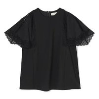 【マリリンムーン/MARILYN MOON】のlaced handkerchief sleeve cut-sew 大人の最旬トレンドファッション＆コーディネート founy(ファウニー) ファッション Fashion レディースファッション Fashion for Women トップス・カットソー Cut & Sew Tops エレガント 上品 Elegant カットソー Cut and Sewn Top シンプル Simple, Minimal スリーブ Sleeve, Long Sleeve / Short Sleeve ハンカチ Handkerchief, Hanky バランス Balance, Style Balance ボトム Bottoms, Lower Wear モダン Modern, Contemporary レース Lace, Lace Fabric 夏 Summer 洗える Machine Washable 透かし Cut-Out, Lacework |ID:prp329100004967192