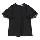 【マリリンムーン/MARILYN MOON】のlaced handkerchief sleeve cut-sew ブラック|ID: prp329100004967192 ipo3291000000037258297