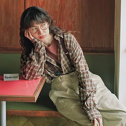 【トゥエルブクローゼット/12closet】の【kazumiさんコラボ】【洗える】シアーオーバーサイズシャツ 大人の最旬トレンドファッション＆コーディネート founy(ファウニー) 　ファッション　Fashion　レディースファッション　Fashion for Women　トップス・カットソー　Cut & Sew Tops　シャツ・ブラウス・オフィスカジュアル　Elegant Blouses & Button-Ups　コラボ　Collaboration, Collab　ストライプ　Stripe, Striped Pattern　チェック　Check, Plaid, Tartan　フロント　Front, Front Design　ヴィンテージ　Vintage Style　夏　Summer　洗える　Machine Washable　other-3|ID: prp329100004967194 ipo3291000000037258316
