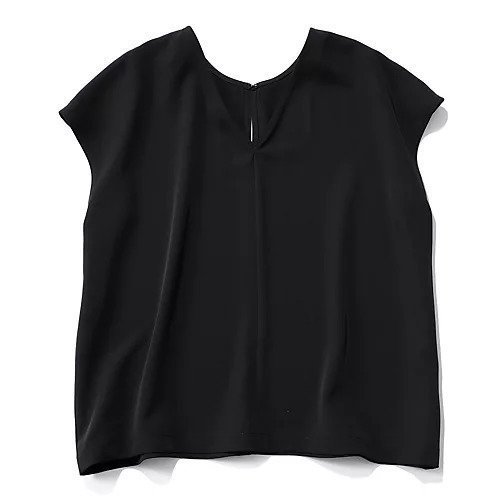 【エムセブンデイズ/M7days】の【接触冷感】【洗える】渾身のとろみ前後2WAYトップス インテリア・キッズ・メンズ・レディースファッション・服の通販 founy(ファウニー) 　ファッション　Fashion　レディースファッション　Fashion for Women　トップス・カットソー　Cut & Sew Tops　オケージョン　Occasion Wear　洗える　Machine Washable　シンプル　Simple, Minimal　ストレッチ　Stretch, Stretchy Fabric　スリット　Slit, Slit Detail　セットアップ　Set-Up, Coordinated Outfit　とろみ　Fluid, Flowy Fabric　夏　Summer　エレガント 上品　Elegant　ブラック|ID: prp329100004967210 ipo3291000000037258393