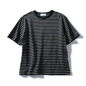 【トゥエルブクローゼット/12closet】 【洗える】【汗じみ軽減】Tシャツ大人の最旬トレンドファッション＆コーディネート founy(ファウニー) ファッション Fashion レディースファッション Fashion for Women トップス・カットソー Cut & Sew Tops シャツ・ブラウス・オフィスカジュアル Elegant Blouses & Button-Ups ロングTシャツ・Tシャツ Longline T-Shirts & Tees バランス Balance, Style Balance ボックス Boxy, Box Shape ボーダー Border, Stripe 洗える Machine Washable |ID:prp329100004967217
