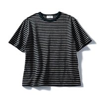 【トゥエルブクローゼット/12closet】の【洗える】【汗じみ軽減】Tシャツ 大人の最旬トレンドファッション＆コーディネート founy(ファウニー) ファッション Fashion レディースファッション Fashion for Women トップス・カットソー Cut & Sew Tops シャツ・ブラウス・オフィスカジュアル Elegant Blouses & Button-Ups ロングTシャツ・Tシャツ Longline T-Shirts & Tees バランス Balance, Style Balance ボックス Boxy, Box Shape ボーダー Border, Stripe 洗える Machine Washable |ID:prp329100004967217