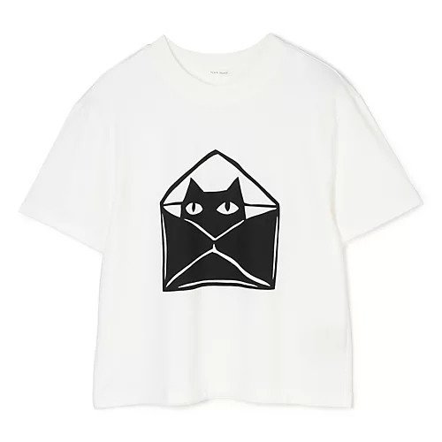 【プレインピープル/PLAIN PEOPLE】のキャットスタンププリントTシャツ インテリア・キッズ・メンズ・レディースファッション・服の通販 founy(ファウニー) https://founy.com/ ファッション Fashion レディースファッション Fashion for Women トップス・カットソー Cut & Sew Tops シャツ・ブラウス・オフィスカジュアル Elegant Blouses & Button-Ups ロングTシャツ・Tシャツ Longline T-Shirts & Tees クロップド Cropped, Short Length ショルダー Shoulder, Shoulder Strap シンプル Simple, Minimal ドロップ Drop Shoulder, Dropped Style ネコ Cat, Feline Motif バランス Balance, Style Balance プリント Print, Printed Pattern モチーフ Motif, Design Theme リラックス Relax, Relaxed Fit 人気 Popular, Best Seller 洗える Machine Washable |ID: prp329100004967225 ipo3291000000037258480
