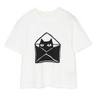 【プレインピープル/PLAIN PEOPLE】のキャットスタンププリントTシャツ ホワイトB|ID: prp329100004967225 ipo3291000000037258481