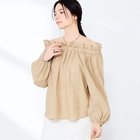 【ノーリーズソフィー/NOLLEY'S sophi】のウォッシャブルシアーシルクワッシャーオフショルブラウス 大人の最旬トレンドファッション＆コーディネート founy(ファウニー) ファッション Fashion レディースファッション Fashion for Women トップス・カットソー Cut & Sew Tops シャツ・ブラウス・オフィスカジュアル Elegant Blouses & Button-Ups 2026年 2026 2026春夏・S/S Spring/Summer 2026 SS26 シアー Sheer, See-Through シルク Silk, 100% Silk フリル Frill, Ruffle thumbnail キャメル|ID: prp329100004967234 ipo3291000000037258529