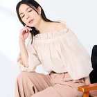 【ノーリーズソフィー/NOLLEY'S sophi】のウォッシャブルシアーシルクワッシャーオフショルブラウス 大人の最旬トレンドファッション＆コーディネート founy(ファウニー) ファッション Fashion レディースファッション Fashion for Women トップス・カットソー Cut & Sew Tops シャツ・ブラウス・オフィスカジュアル Elegant Blouses & Button-Ups 2026年 2026 2026春夏・S/S Spring/Summer 2026 SS26 シアー Sheer, See-Through シルク Silk, 100% Silk フリル Frill, Ruffle thumbnail ベビーピンク|ID: prp329100004967234 ipo3291000000037258531