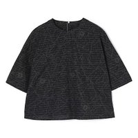 【プレインピープル/PLAIN PEOPLE】のレタープリントハーフスリーブプルオーバー 大人の最旬トレンドファッション＆コーディネート founy(ファウニー) ファッション Fashion レディースファッション Fashion for Women トップス・カットソー Cut & Sew Tops カジュアルプルオーバー・ニットトップス Pullovers & Knit Tops / Casual Pullovers シンプル Simple, Minimal プリント Print, Printed Pattern ペプラム Peplum, Flared Hem モチーフ Motif, Design Theme 洗える Machine Washable |ID:prp329100004970981