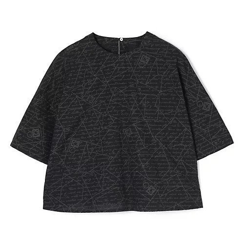 【プレインピープル/PLAIN PEOPLE】のレタープリントハーフスリーブプルオーバー インテリア・キッズ・メンズ・レディースファッション・服の通販 founy(ファウニー) 　ファッション　Fashion　レディースファッション　Fashion for Women　トップス・カットソー　Cut & Sew Tops　カジュアルプルオーバー・ニットトップス　Pullovers & Knit Tops / Casual Pullovers　シンプル　Simple, Minimal　プリント　Print, Printed Pattern　ペプラム　Peplum, Flared Hem　モチーフ　Motif, Design Theme　洗える　Machine Washable　ブラック|ID: prp329100004970981 ipo3291000000037278160