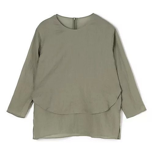 【プレインピープル/PLAIN PEOPLE】のラミークルーネックプルオーバー インテリア・キッズ・メンズ・レディースファッション・服の通販 founy(ファウニー) 　ファッション　Fashion　レディースファッション　Fashion for Women　トップス・カットソー　Cut & Sew Tops　カジュアルプルオーバー・ニットトップス　Pullovers & Knit Tops / Casual Pullovers　おすすめ　Recommended / Our Picks　なめらか　Smooth, Silky Texture　シアー　Sheer, See-Through　洗える　Machine Washable　ダークカーキ|ID: prp329100004970983 ipo3291000000037278177