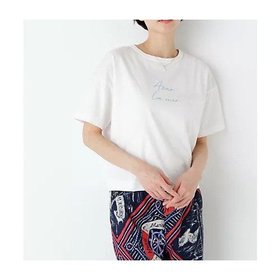 【ヒューマンウーマン/HUMAN WOMAN】 azurela mer ロゴTシャツ大人の最旬トレンドファッション＆コーディネート founy(ファウニー) ファッション Fashion レディースファッション Fashion for Women トップス・カットソー Cut & Sew Tops シャツ・ブラウス・オフィスカジュアル Elegant Blouses & Button-Ups ロングTシャツ・Tシャツ Longline T-Shirts & Tees おすすめ Recommended / Our Picks シンプル Simple, Minimal スタンダード Standard, Basic フレンチ French, French Style ボトム Bottoms, Lower Wear ボーダー Border, Stripe 夏 Summer |ID:prp329100004975528