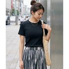 【スタイルデリ/STYLE DELI】の【Made in JAPAN】リブ半袖カットソートップス ブラック|ID: prp329100004984021 ipo3291000000037335899