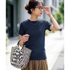 【スタイルデリ/STYLE DELI】の【Made in JAPAN】リブ半袖カットソートップス ネイビー|ID: prp329100004984021 ipo3291000000037335906