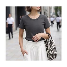 【スタイルデリ/STYLE DELI】 【Made in JAPAN】フライス半袖カットソートップス大人の最旬トレンドファッション＆コーディネート founy(ファウニー) ファッション Fashion レディースファッション Fashion for Women トップス・カットソー Cut & Sew Tops カットソー・ベーシックTシャツ Cut-and-Sewn Tops / Stretch Tees & Basics イエロー Yellow インナー Innerwear カットソー Cut and Sewn Top ジャケット Jacket, Outerwear ストレート Straight, Straight Cut スリット Slit, Slit Detail タンク Tank Top, Sleeveless Top 定番 Standard, Basic Item 人気 Popular, Best Seller フィット Fit, Slim Fit フォルム Silhouette, Form ベーシック Basic, Essential 半袖 Short Sleeve, Half Sleeve 日本製 Made In Japan 夏 Summer エレガント 上品 Elegant |ID:prp329100004984022