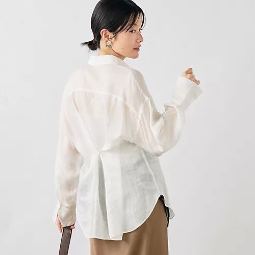 【ノーリーズソフィー/NOLLEY'S sophi】のウォッシャブルフィブリルラミーマルチウェイシャツ インテリア・キッズ・メンズ・レディースファッション・服の通販 founy(ファウニー) 　ファッション　Fashion　レディースファッション　Fashion for Women　トップス・カットソー　Cut & Sew Tops　シャツ・ブラウス・オフィスカジュアル　Elegant Blouses & Button-Ups　2026年　2026　2026春夏・S/S　Spring/Summer 2026 SS26　おすすめ　Recommended / Our Picks　フロント　Front, Front Design　ワイド　Wide, Wide Fit　エレガント 上品　Elegant　夏　Summer　ホワイト|ID: prp329100004985332 ipo3291000000037343724