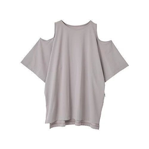 【ジュリエ/Julier】のライトプライムオープンショルダープルオーバー インテリア・キッズ・メンズ・レディースファッション・服の通販 founy(ファウニー) 　ファッション　Fashion　レディースファッション　Fashion for Women　トップス・カットソー　Cut & Sew Tops　カジュアルプルオーバー・ニットトップス　Pullovers & Knit Tops / Casual Pullovers　コレクション　Collection, Seasonal Line　スリット　Slit, Slit Detail　バランス　Balance, Style Balance　無地　Plain, Solid Color　ヨガ　Yoga, Yoga Wear　ランニング　Running, Running Wear, Activewear, Jogging　リラックス　Relax, Relaxed Fit　ワーク　Workwear, Utility Style　エレガント 上品　Elegant　グレイッシュベージュ|ID: prp329100004985342 ipo3291000000037343794