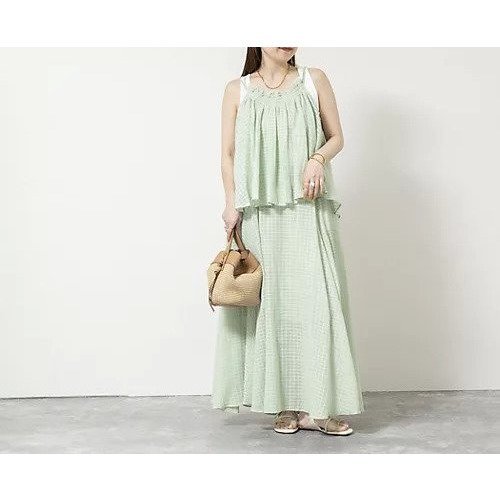 【ノーリーズソフィー/NOLLEY'S sophi】の【WALANCE/ワランス】natural dye sheer cotton check gather camisole 大人の最旬トレンドファッション＆コーディネート founy(ファウニー) 　ファッション　Fashion　レディースファッション　Fashion for Women　2026年　2026　2026春夏・S/S　Spring/Summer 2026 SS26　キャミソール　Camisole, Spaghetti Strap Top　夏　Summer　other-2|ID: prp329100004985344 ipo3291000000037343814
