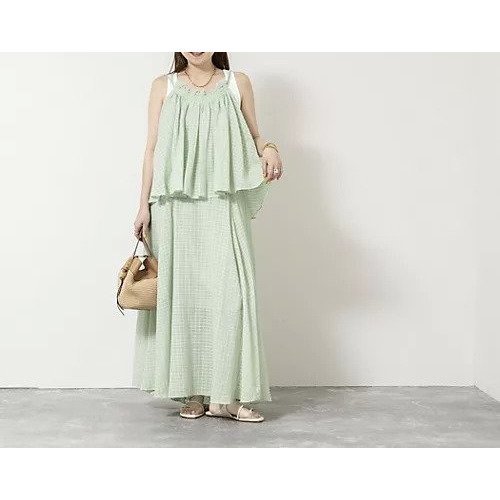 【ノーリーズソフィー/NOLLEY'S sophi】の【WALANCE/ワランス】natural dye sheer cotton check gather camisole 大人の最旬トレンドファッション＆コーディネート founy(ファウニー) 　ファッション　Fashion　レディースファッション　Fashion for Women　2026年　2026　2026春夏・S/S　Spring/Summer 2026 SS26　キャミソール　Camisole, Spaghetti Strap Top　夏　Summer　other-3|ID: prp329100004985344 ipo3291000000037343817