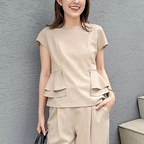 【ノーリーズ/NOLLEY'S】 ウォッシャブル麻調ペプラムブラウス大人の最旬トレンドファッション＆コーディネート founy(ファウニー) ファッション Fashion レディースファッション Fashion for Women トップス・カットソー Cut & Sew Tops シャツ・ブラウス・オフィスカジュアル Elegant Blouses & Button-Ups 2026年 2026 2026春夏・S/S Spring/Summer 2026 SS26 おすすめ Recommended / Our Picks ウォッシャブル Machine Washable オケージョン Occasion Wear シンプル Simple, Minimal セットアップ Set-Up, Coordinated Outfit ペプラム Peplum, Flared Hem ワイド Wide, Wide Fit 人気 Popular, Best Seller 今季 This Season, Current Season 夏 Summer ビジネス 仕事 通勤 Business / Work / Commuting |ID:prp329100004986464