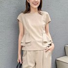 【ノーリーズ/NOLLEY'S】のウォッシャブル麻調ペプラムブラウス 大人の最旬トレンドファッション＆コーディネート founy(ファウニー) ファッション Fashion レディースファッション Fashion for Women トップス・カットソー Cut & Sew Tops シャツ・ブラウス・オフィスカジュアル Elegant Blouses & Button-Ups 2026年 2026 2026春夏・S/S Spring/Summer 2026 SS26 おすすめ Recommended / Our Picks ウォッシャブル Machine Washable オケージョン Occasion Wear シンプル Simple, Minimal セットアップ Set-Up, Coordinated Outfit ペプラム Peplum, Flared Hem ワイド Wide, Wide Fit 人気 Popular, Best Seller 今季 This Season, Current Season 夏 Summer ビジネス 仕事 通勤 Business / Work / Commuting thumbnail ベージュ|ID: prp329100004986464 ipo3291000000037350753