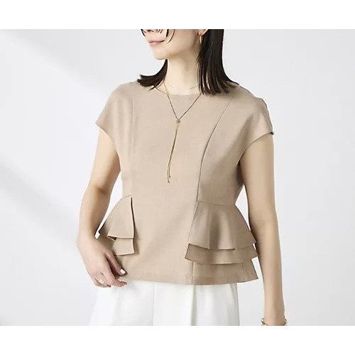 【ノーリーズ/NOLLEY'S】のウォッシャブル麻調ペプラムブラウス 大人の最旬トレンドファッション＆コーディネート founy(ファウニー) 　ファッション　Fashion　レディースファッション　Fashion for Women　トップス・カットソー　Cut & Sew Tops　シャツ・ブラウス・オフィスカジュアル　Elegant Blouses & Button-Ups　2026年　2026　2026春夏・S/S　Spring/Summer 2026 SS26　おすすめ　Recommended / Our Picks　ウォッシャブル　Machine Washable　オケージョン　Occasion Wear　シンプル　Simple, Minimal　セットアップ　Set-Up, Coordinated Outfit　ペプラム　Peplum, Flared Hem　ワイド　Wide, Wide Fit　人気　Popular, Best Seller　今季　This Season, Current Season　夏　Summer　ビジネス 仕事 通勤　Business / Work / Commuting　other-3|ID: prp329100004986464 ipo3291000000037350759