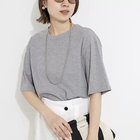 【ノーリーズ/NOLLEY'S】のウォッシャブルヴィンテージTシャツ 大人の最旬トレンドファッション＆コーディネート founy(ファウニー) ファッション Fashion レディースファッション Fashion for Women トップス・カットソー Cut & Sew Tops シャツ・ブラウス・オフィスカジュアル Elegant Blouses & Button-Ups ロングTシャツ・Tシャツ Longline T-Shirts & Tees 2026年 2026 2026春夏・S/S Spring/Summer 2026 SS26 インナー Innerwear バランス Balance, Style Balance ベーシック Basic, Essential 夏 Summer thumbnail ライトグレー|ID: prp329100004986466 ipo3291000000037350770