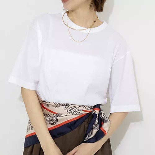 【ノーリーズ/NOLLEY'S】のウォッシャブルヴィンテージTシャツ インテリア・キッズ・メンズ・レディースファッション・服の通販 founy(ファウニー) 　ファッション　Fashion　レディースファッション　Fashion for Women　トップス・カットソー　Cut & Sew Tops　シャツ・ブラウス・オフィスカジュアル　Elegant Blouses & Button-Ups　ロングTシャツ・Tシャツ　Longline T-Shirts & Tees　2026年　2026　2026春夏・S/S　Spring/Summer 2026 SS26　インナー　Innerwear　バランス　Balance, Style Balance　ベーシック　Basic, Essential　夏　Summer　ホワイト|ID: prp329100004986466 ipo3291000000037350772