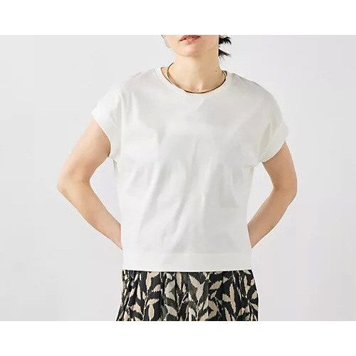 【ノーリーズ/NOLLEY'S】のウォッシャブルワイドノースリーブTシャツ インテリア・キッズ・メンズ・レディースファッション・服の通販 founy(ファウニー) 　ファッション　Fashion　レディースファッション　Fashion for Women　トップス・カットソー　Cut & Sew Tops　キャミソール&ノースリーブ　Camisoles & Sleeveless Tops　シャツ・ブラウス・オフィスカジュアル　Elegant Blouses & Button-Ups　ロングTシャツ・Tシャツ　Longline T-Shirts & Tees　2026年　2026　2026春夏・S/S　Spring/Summer 2026 SS26　コンパクト　Compact, Small Size　スリーブ　Sleeve, Long Sleeve / Short Sleeve　フレンチ　French, French Style　ワイド　Wide, Wide Fit　ホワイト|ID: prp329100004986472 ipo3291000000037350811