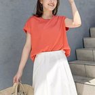 【ノーリーズ/NOLLEY'S】のウォッシャブルワイドノースリーブTシャツ 大人の最旬トレンドファッション＆コーディネート founy(ファウニー) ファッション Fashion レディースファッション Fashion for Women トップス・カットソー Cut & Sew Tops キャミソール&ノースリーブ Camisoles & Sleeveless Tops シャツ・ブラウス・オフィスカジュアル Elegant Blouses & Button-Ups ロングTシャツ・Tシャツ Longline T-Shirts & Tees 2026年 2026 2026春夏・S/S Spring/Summer 2026 SS26 コンパクト Compact, Small Size スリーブ Sleeve, Long Sleeve / Short Sleeve フレンチ French, French Style ワイド Wide, Wide Fit thumbnail オレンジ|ID: prp329100004986472 ipo3291000000037350813